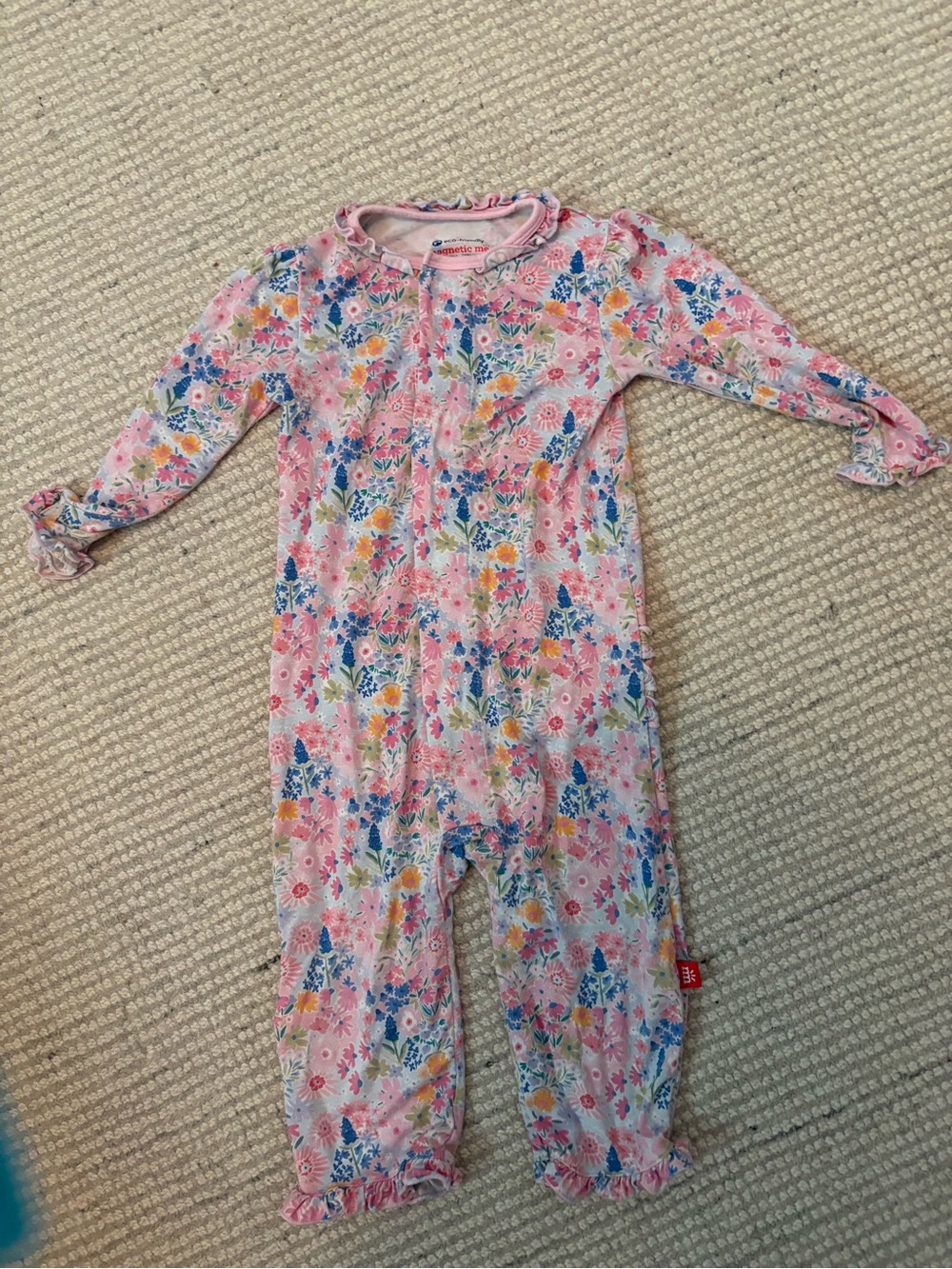 Magnetic Me Floral Ruffle Pajamas
